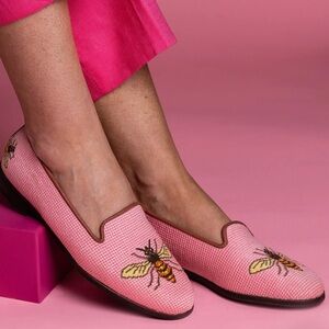 ByPaige Needlepoint Bee Flat